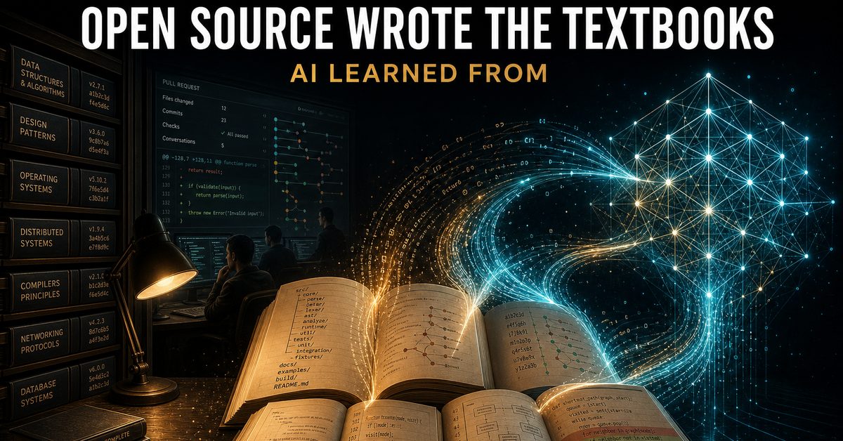 Open source code as textbooks: glowing manuals of source and pull requests feeding a neural lattice